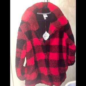 Knox Rose Teddy Bear Jacket Sz. XL